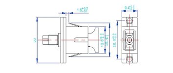 Adaptador de Metal LC-FC SMSX